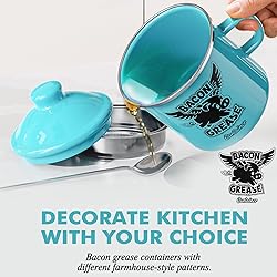 PGYARD Mini Bacon Grease Container With Strainer