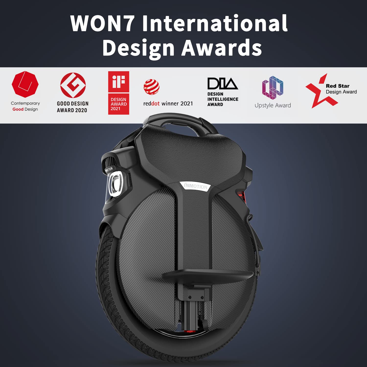I INMOTION V11 Electric Unicycle with Honeycomb Foot Pedals & Leg Pads & Soft Seat