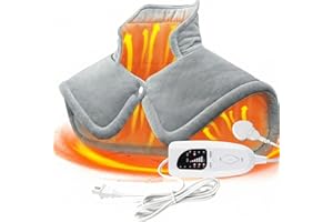 Heating Pad for Neck And Shoulders Back Valentines Day Gifts Women Men Mom Wife Heat Multi Settings Timers Auto-Off Large Loc
