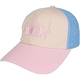 InnoBeta Photographer Gifts Trucker Hat for Women, Men - Camera - Adjustable Cotton Embroidered Hat - Photography Gift