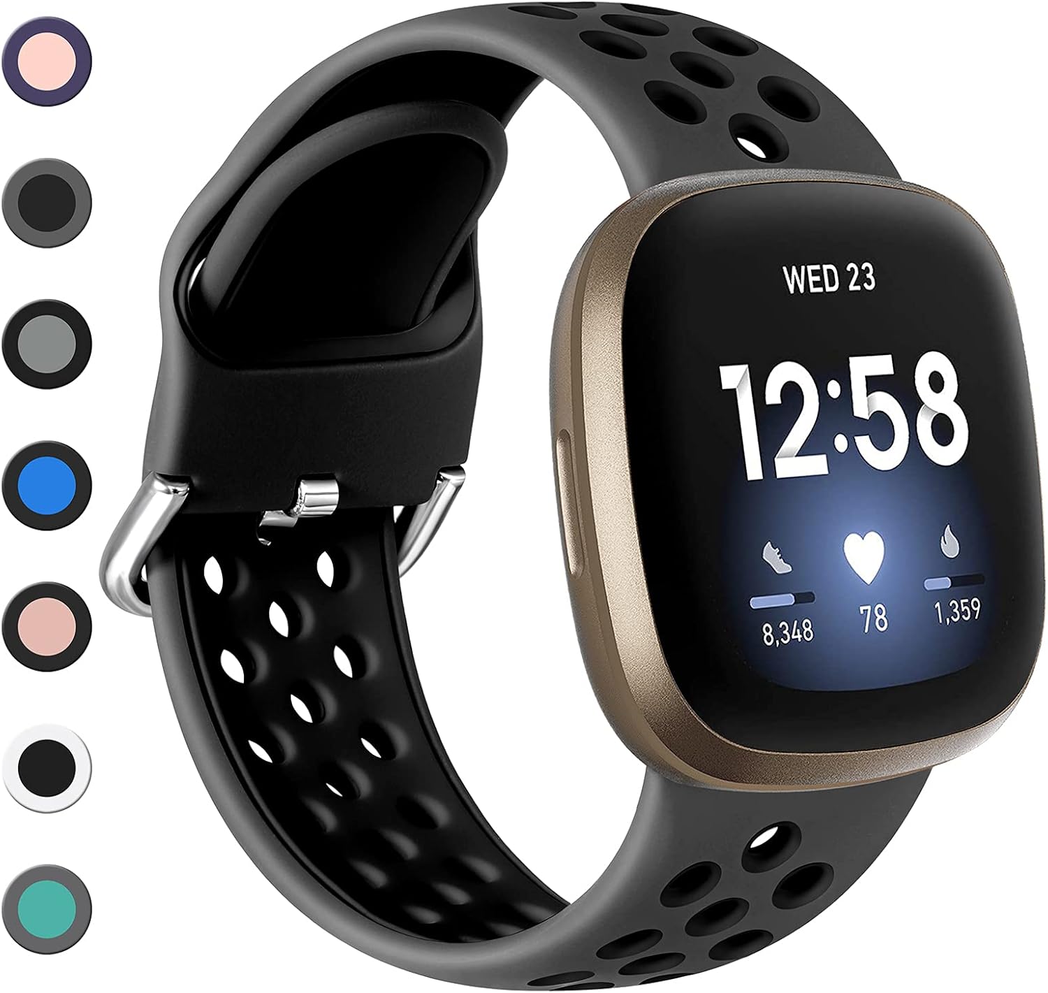 Dirrelo Strap Compatible with Fitbit Versa 3 Strap/Fitbit Sense Strap