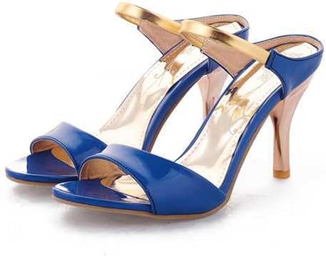 blue gladiator heels