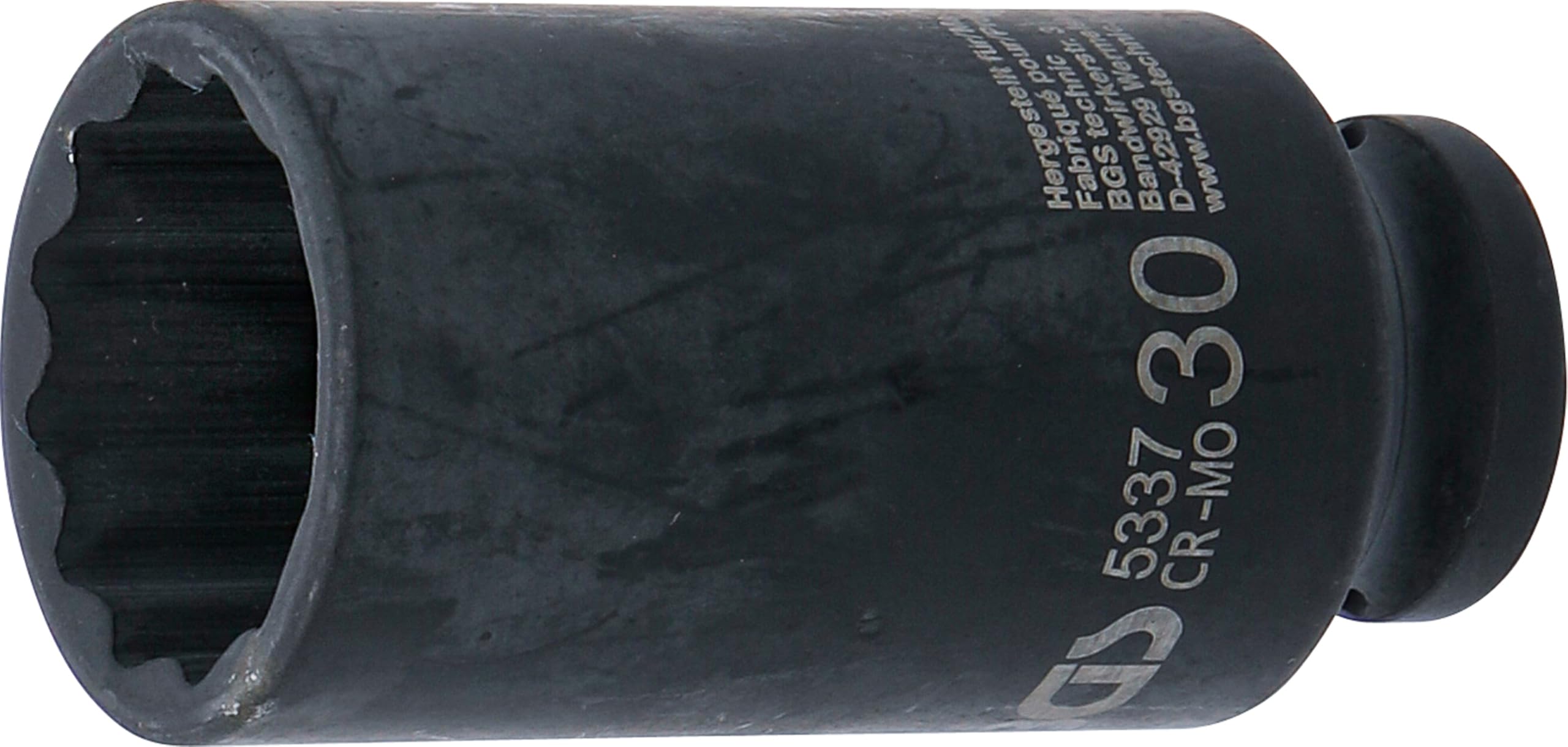 BGS 5337 | Impact Socket, 12-point | 12.5 mm (1/2") Drive | 30 mm