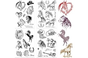 CRASPIRE 4 Styles Horse Clear Stamps Animal Word Reusable Background Postmark Retro Transparent Silicone Stamp Seals for Journaling Card Making Decor DIY Scrapbooking Supplies