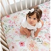 Baby Girls Crib Sheets | Floral Ultra-Soft Bedding for Crib Mattress and Toddler Beds - Ultra Soft Fitted Crib Sheet for Baby Girls Comfort and Elegance by Max&So