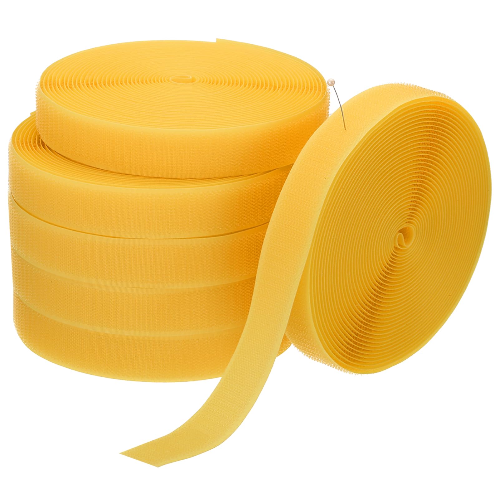 PATIKIL 6 Rolls 157Ft Carpet Marker Strips, Nylon Floor Tape for Areas and Flow Line Up for Classroom, Social Distance, Office, Yellow