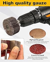 SHITIME 8 Pcs Flap Wheel Sander Set, 1/4" Shank