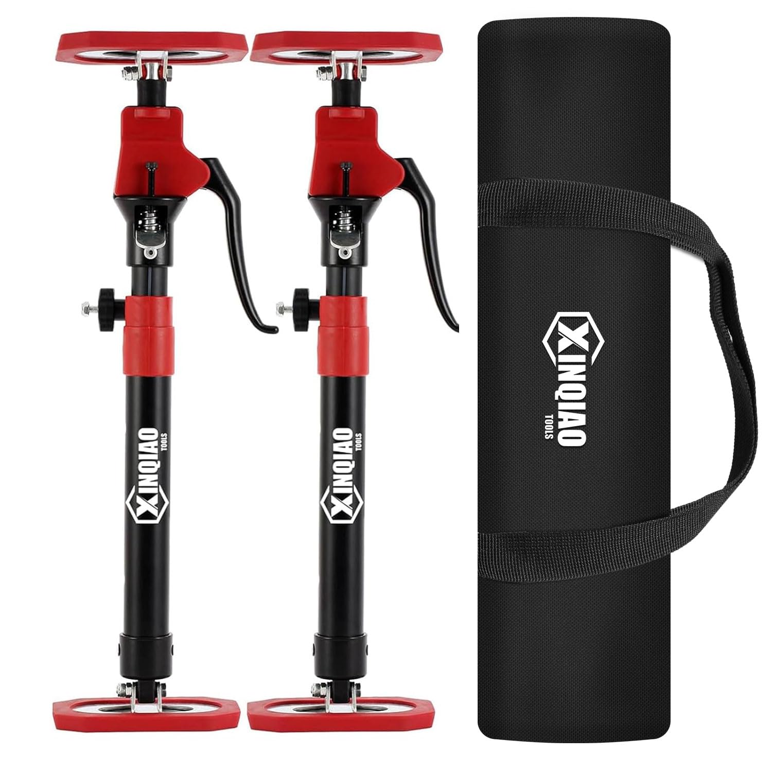 Photo 1 of XINQIAO Third Hand Tool 3rd Hand Support System, Premium Steel Support Rod with 154 LB Capacity for Cabinet Jack, Drywall Jack& Cargo Bars, 18.5 IN-29.5 in Long, 2 PC