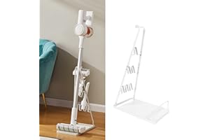 IZSOHHOME Universal Vacuum Stand,Storage-Stand-Docking-Station-Holder,Stable Metal Storage Bracket Stand Holder,Compatible with Dyson,Hoover, Eureka, Rainbow,Shop VAC and Most Vacuum(White)