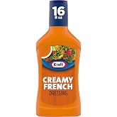 Kraft Dressing, Creamy French, 16 fl oz Bottle | No MSG or Artificial Flavors, Bold Flavor, Great on Green Salads or as a Sandwich Spread