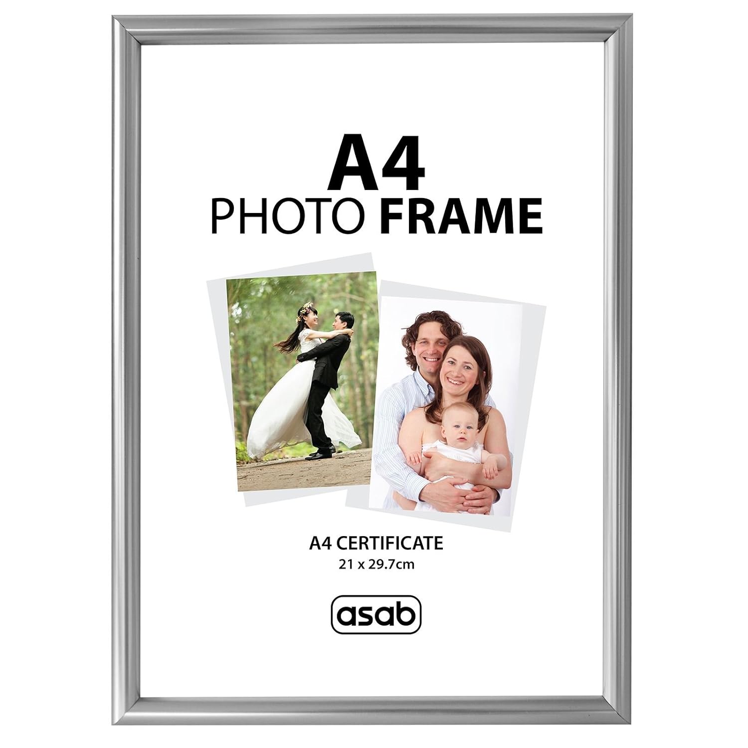 ASAB A4 Photo/Certificate Picture Frame Wall Hanging & Desk Mountable