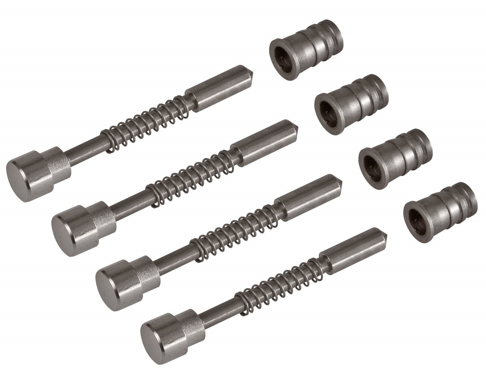 Windhager Spring Pin Set for Insect Screen Windows, Mounting Kit, Metallic Grey, for Tensioning Frame Windows Plus and Expert