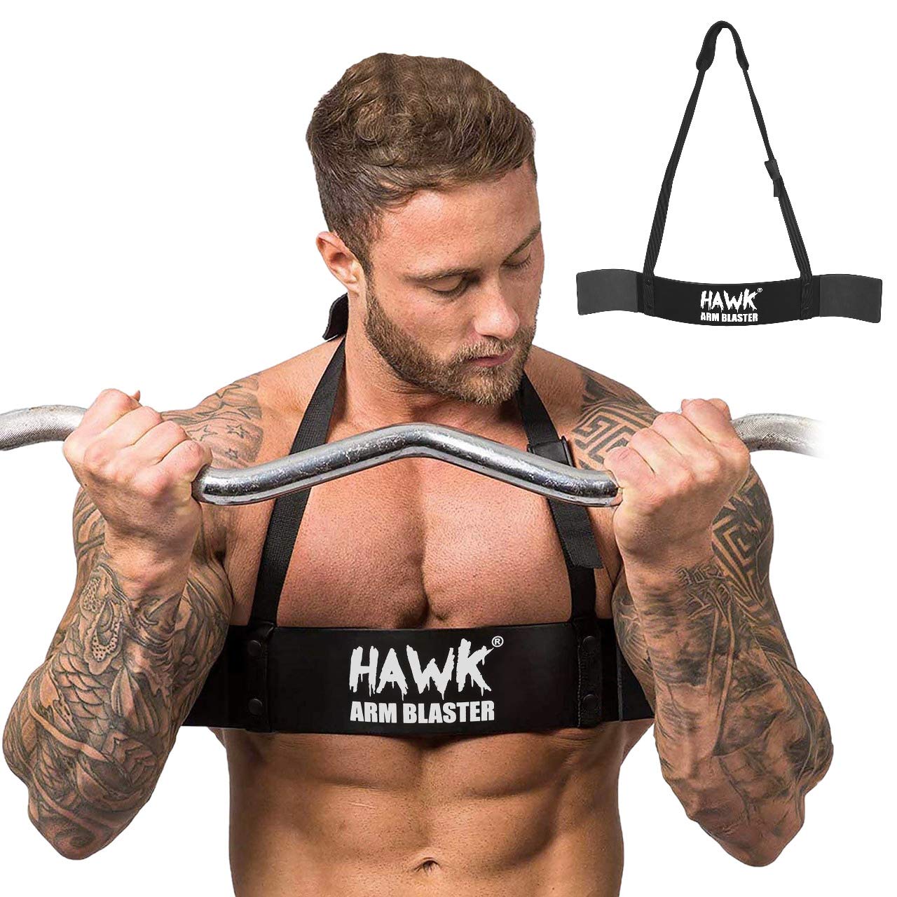 Hawk Sports Arm Blaster for Biceps & Triceps Dumbbells