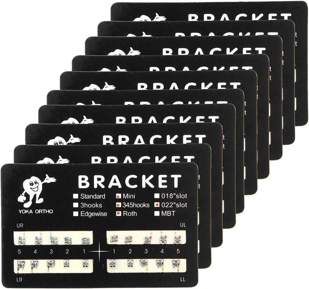 RISHIL WORLD 10Pcs Dental Orthodontics Brackets Braces Roth.022 Hooks 3-4-5 Dental Tools