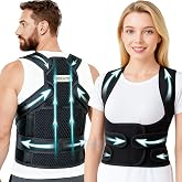 BSZATB Posture Corrector for Women and Men Back Pain Relief,Full Back Brace Support for Office Desk Workers, Posture Brace for Upper and Lower Back Pain Relief, Medium(Waist 33-44 Inches)