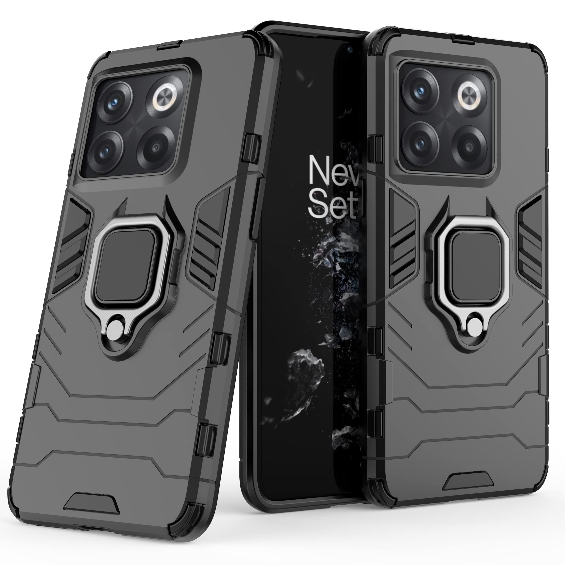 IMIRST Premium Phone Case for OnePlus 10T / Ace Pro - Military-Grade Heavy Duty Shock-Absorbing Scratch-Resistant Sleek Robust Protective Cover Compatible with OnePlus 10T / 1+ Ace Pro. HB Black โ image 1
