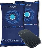 Simply Auto DEH006 2 Pack Reusable Car Dehumidifier with Anti-Slip Mat