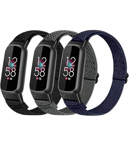 Stretchy Nylon Bands For Fitbit Luxe - Adjustable, Soft, Sport Strap Replacement | Multiple Colors