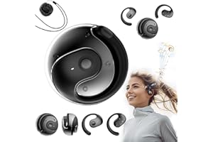 BRONA Open Ear Headphones,Hy-T26 X15 Pro Earphone Wireless Bluetooth,Ows Hanging Earphones 5.4 Bluetooth,X15 Pro Wireless Earbuds Bluetooth Headphones,BT 5.4 Earphones,Wireless Earbuds Black