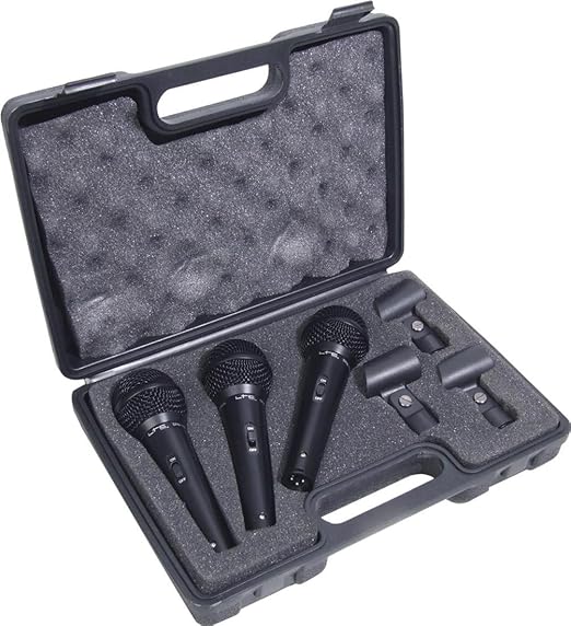 SoundLAB Vocal 3 Mikrofon Kit mit Tasche und Halter