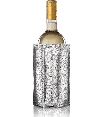 thumbnail image 2 of Vacu Vin Wine Cooler Hexo - Sand - Modern Active Wine Bottle Chiller 2 of 12