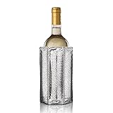 Vacu Vin Wine Cooler Sleeve – Silver – Flexible