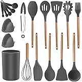 Silicone Kitchen Utensils Set - Heat Resistant
