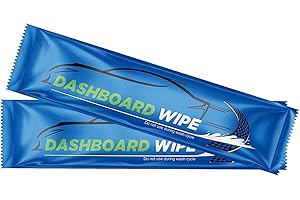 Diamond Wipes Car Wash Wipes with Refreshing Lemon Scent, Pack of 50 Individually Wrapped Wipes, Dashboard Car Accessories Travel Essentials