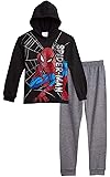 MarvelAvengers Spider-Man Miles Morales Baby Fleece Pullover Hoodie and Jogger Pants Outfit Set Toddler to Big Kid