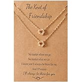 Friendship Matching Necklaces for Best Friend Birthday Christmas Graduation Gift for Best Friends Necklaces for 2 Long Distance Relationship Friendship Gifts for Womens Knotted Necklace