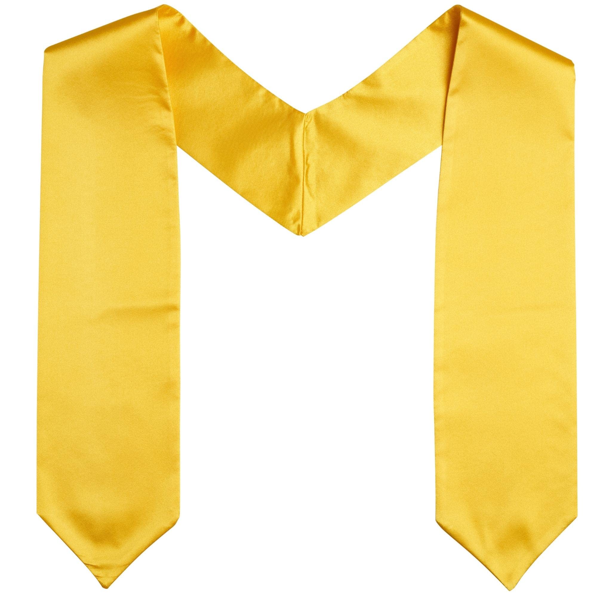 Ashington Graduation Stole and Church Ceremony Sash - Graduation Clothing For School Academic or Religious Events (Yellow)
