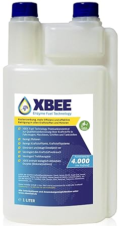 Xbee Additiv für Diesel, Benzin UVM. | enzymbasiert, biologisch abbaubar | Kraftstoffsystem- und Motorenreiniger, reinigt Par