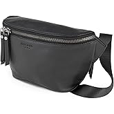 Berliner Bags Premium Genuine Leather Fanny Pack Noah, Belt Bag, Crossbody Sling Bag for Men and Women - Black