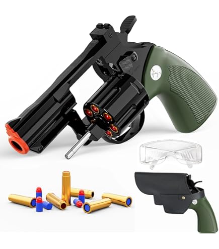 Amazon.com: Xuyongjun Toy Gun Soft Bullet Toy Revolver,Can