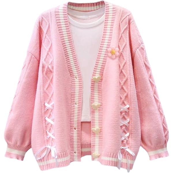 トップス Andmary Lacey ribbon cardigan 61VTdZ10M1L._AC_AC_SY350_QL65_.jpg