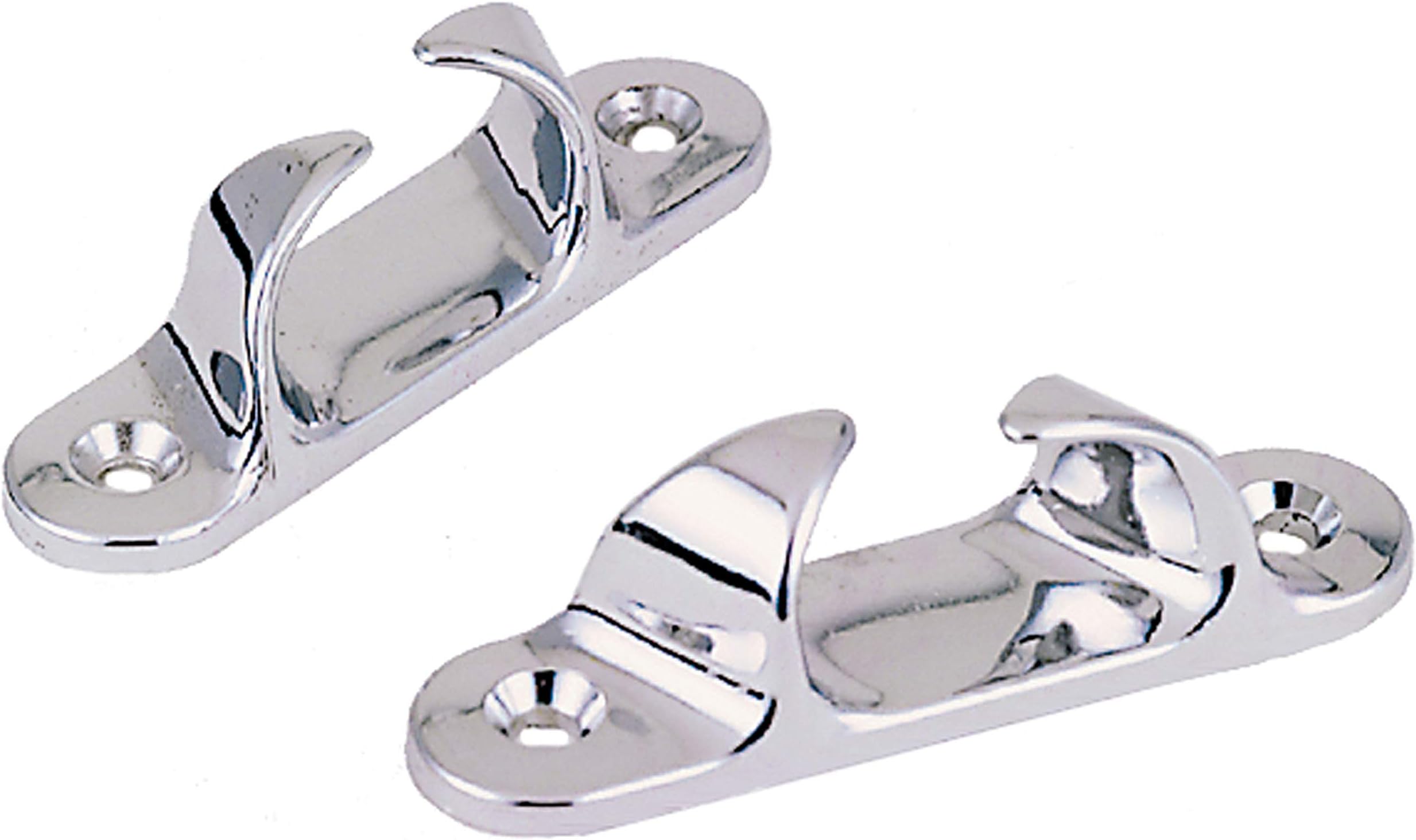 Perko 1223DP0CHR Skene Bow Chocks, 3-1/2" L x 7/8" W, Chrome