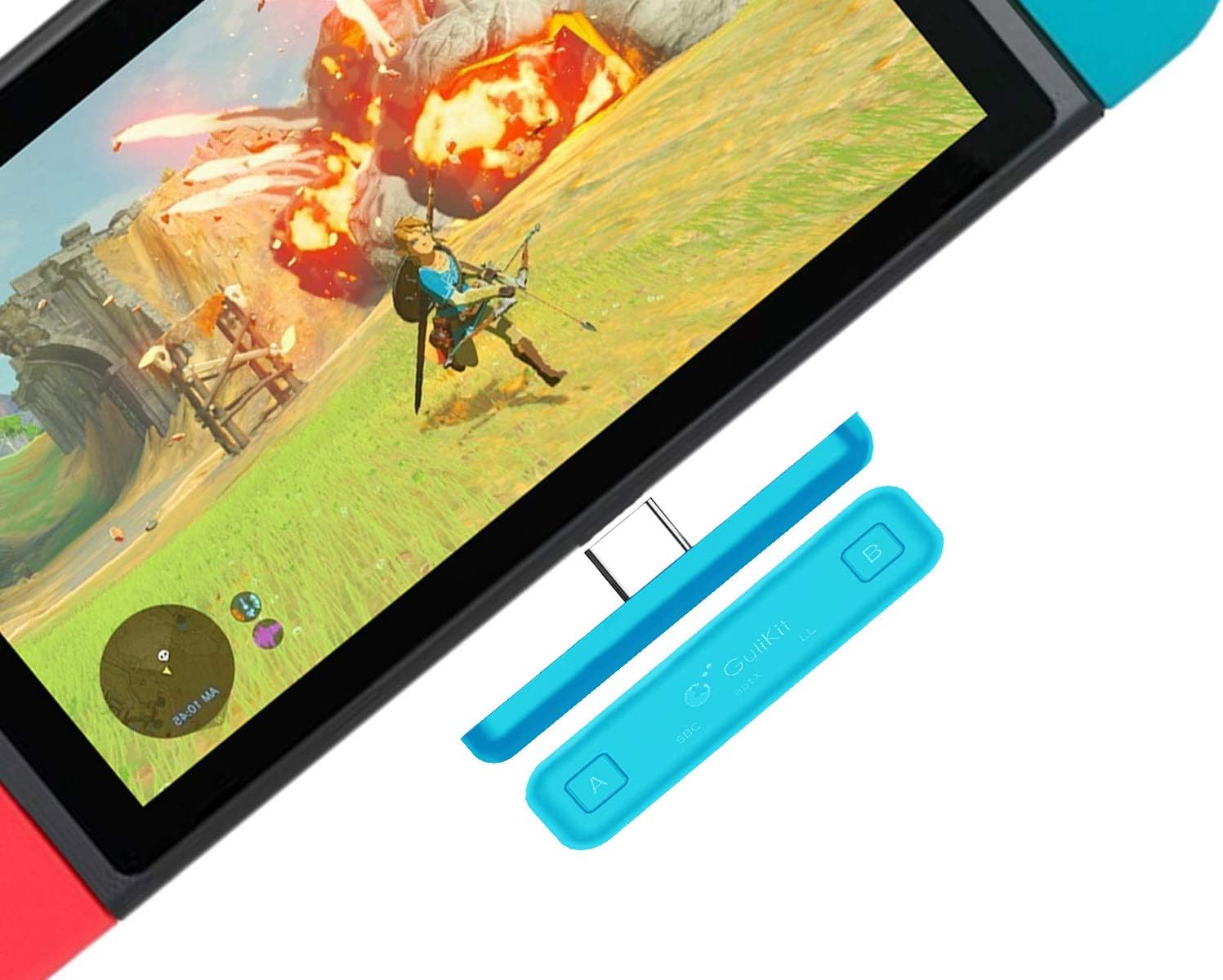 Gulikit Route Air Nintendo Switch Bluetooth Adapter Wireless Audio Transmitter PS4 PC Laptops for Airpods Bluetooth Headphone Speakers: MP3 Players & Accessories