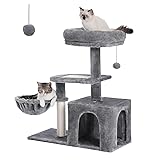 PETEPELA Cat Tree for Small Indoor Cats, Plush Cat
