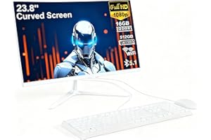 23 inch All-in-One Desktop Computer Core i7(up to 3.8Ghz) 16GB RAM 512GB ROM 1920 * 1080 Display All in One PC with 2.4G/5.0G