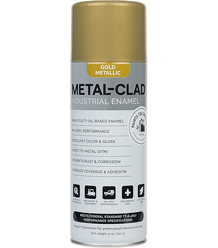 METAL-CLAD Paints For Industry Industrial Enamel, Aerosol Spray