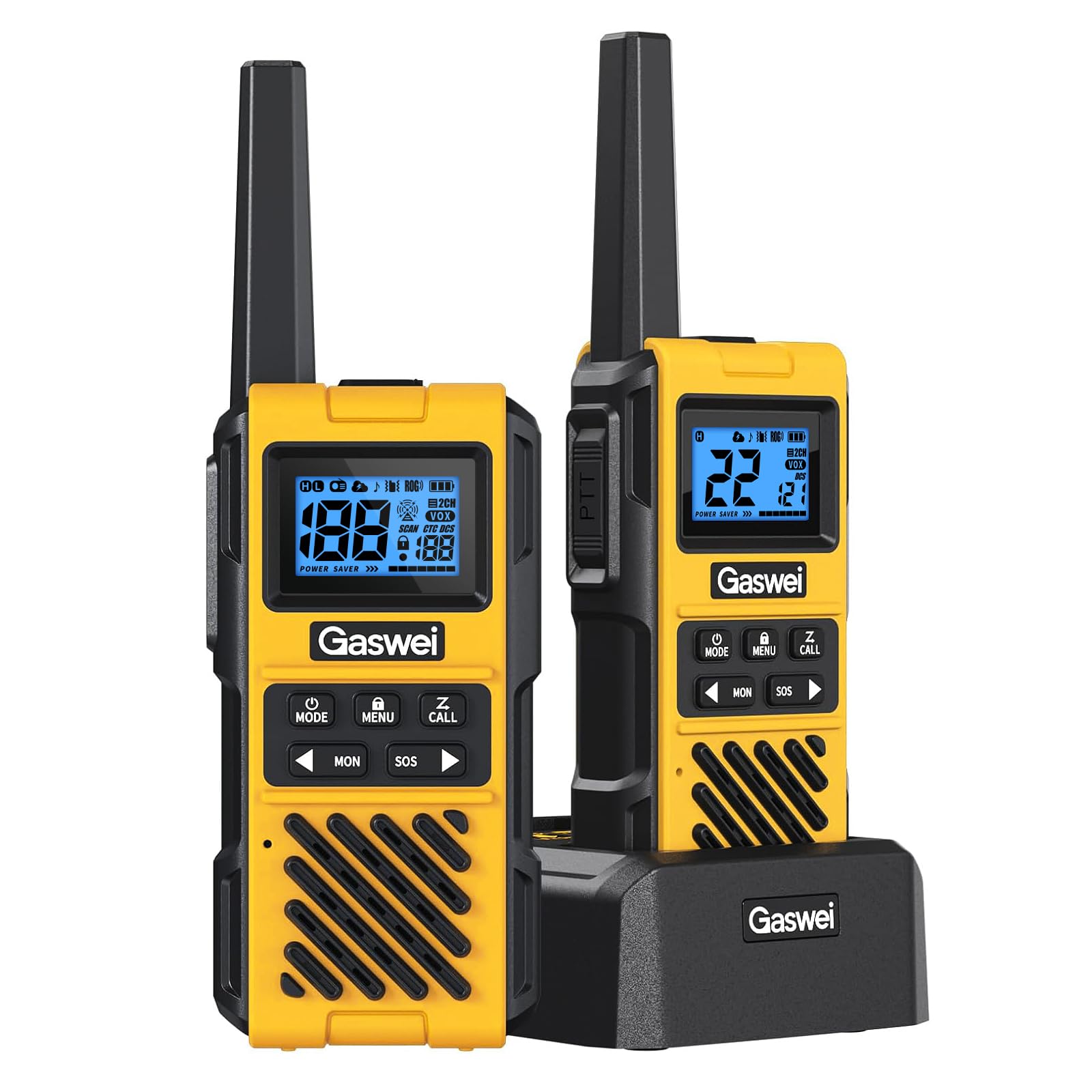 Photo 1 of Gaswei G1pro+ IP67 Waterproof Walkie Talkies Long Range for Adults, Heavy Duty Two Way Radio with FM Radio,VOX,SOS & NOAA Weather Alerts,USB-C Rechargeable