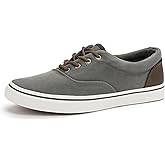Men's Black Classic Low Top Shoes Canvas Fashion Sneaker with Soft Insole Causal Dress Shoes for Men Comfortable Walking Shoes