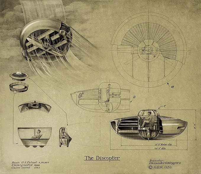 713P7h8kDcL. SY590  El genio misterioso que patentó el ovni