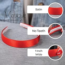 Motique Accessories Purple 1 Inch Satin Hard