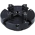 DEEFIINE 4 Inch Wood Lathe Chuck Set 1" x 8 tpi & 3/4"x16TPI Adapter, Self Centering 4 Jaw Wood Turning Chuck
