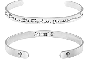 MEMGIFT 𝐂𝐡𝐫𝐢𝐬𝐭𝐢𝐚𝐧 𝐁𝐫𝐚𝐜𝐞𝐥𝐞𝐭𝐬 for 𝐖𝐨𝐦𝐞𝐧 Inspirational Gifts Bible Verse Religious Faith Jewelry Cuff Bracelet Mothers Day Christmas Birthday Jewelry for Her Mother Daughter