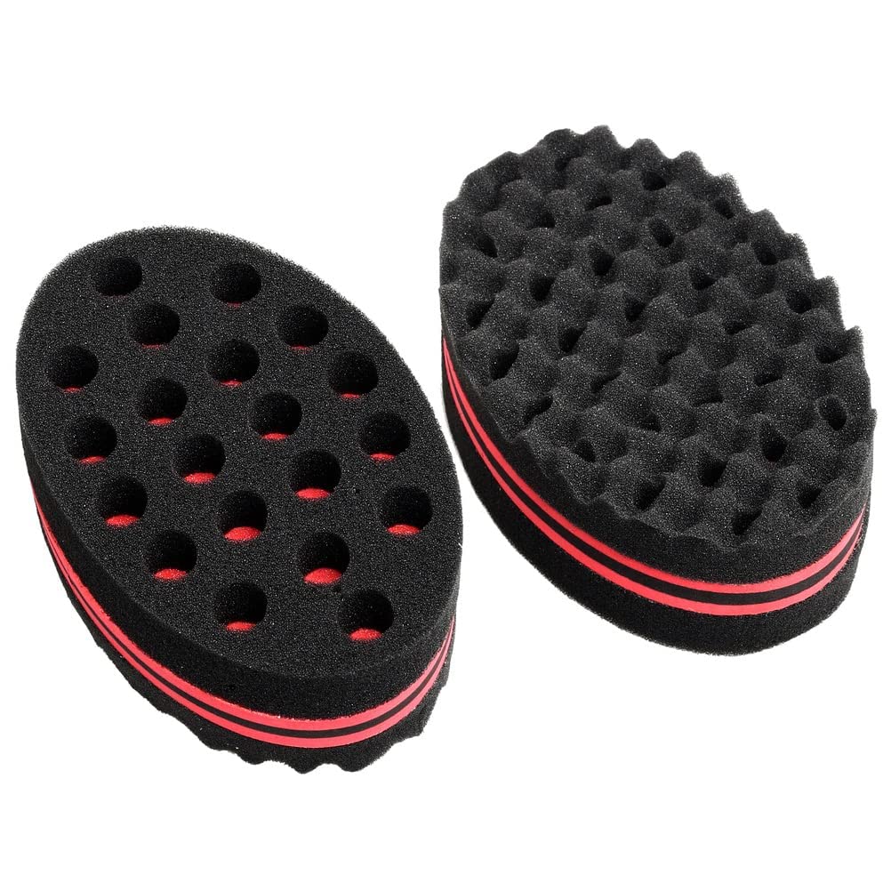 kuou 2 Pcs Curl Sponge for Twists and Dreads, Curling Sponge for Afro Hair