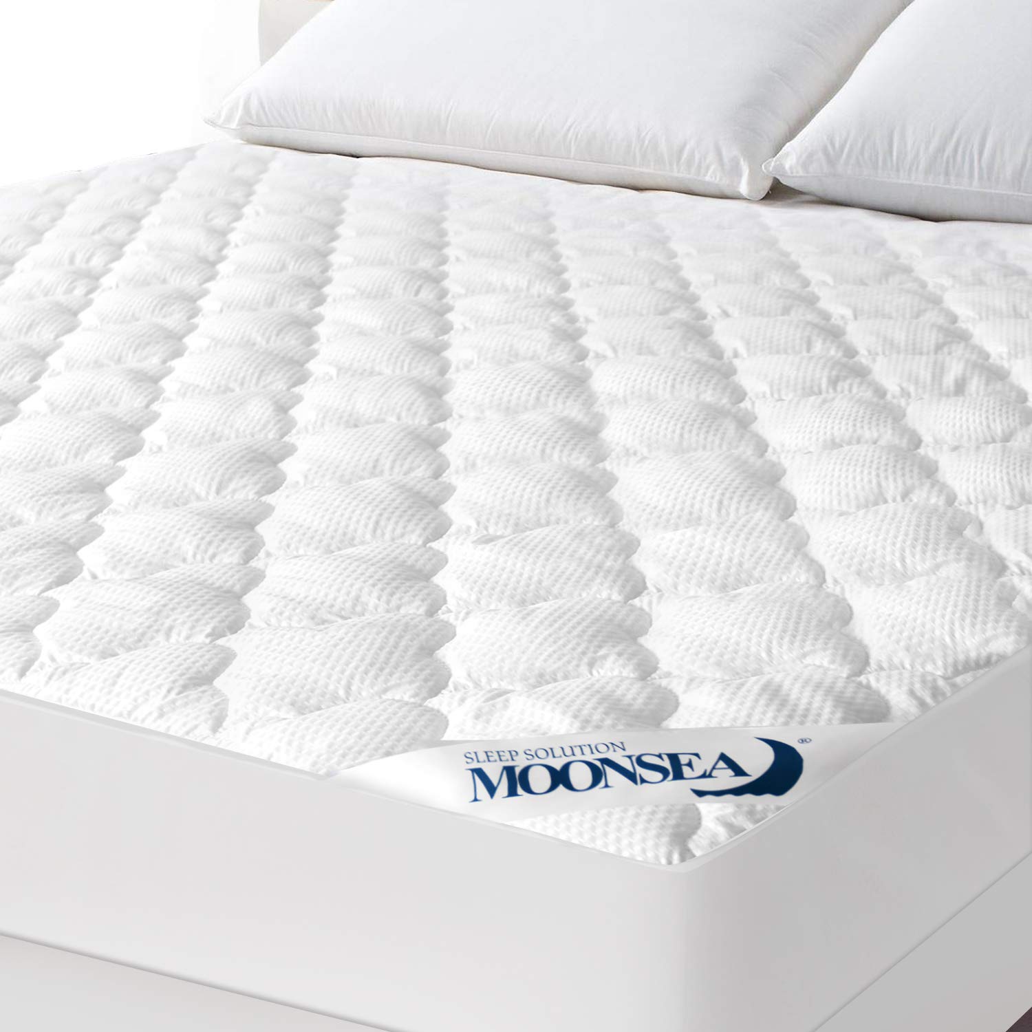 Twin Air Mattress Pad Sheets Cover, Air Mattress Topper Protector Plush Quilted, Soft Breathable and Noiseless Down Alternative Mattress Pad with Deep Pocket Fits Up to 16 inch Mattress