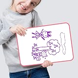 DumanAsen Double Sided Dry Erase Whiteboard 12x8 Inch with Pens Eraser Black view 7