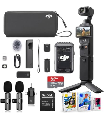 Amazon.com : DJI Osmo Pocket 3 Creator Combo Bundle with Clip-On